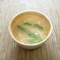 puniＫ's cooksnap of when they made アスパラとえのきとひき肉の味噌汁.