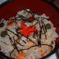 Jock's cooksnap of when they made 山うどの炊き込みご飯.