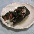 陽翔mam 's cooksnap of when they made 余ったごはんで海苔巻★納豆×梅×大葉.