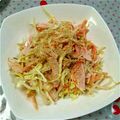 りんとゆうのママ's cooksnap of when they made キャベツともやしと魚肉ソーセージのサラダ.