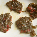 anjizi's cooksnap of when they made もずくと紅生姜の揚げ焼き.