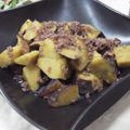 ゆかゆかべ's cooksnap of when they made サツマイモと挽き肉の醤油麹炒め.