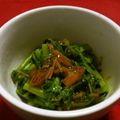 marble♪'s cooksnap of when they made 雪菜となめ茸の簡単お浸し.