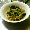 神楽ちゃん's cooksnap of when they made 鶏がら不使用ほうれん草ともやしのナムル♪.