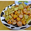 ゆけり３兄弟's cooksnap of when they made ジャガイモとウインナーのニンニク炒め.
