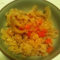 respi0408's cooksnap of when they made 若鶏のこま切れとレンコンの炊き込みご飯.