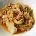 いち1020's cooksnap of when they made キャベツと鮭缶の和風煮物.