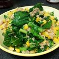 YANMARDi's cooksnap of when they made ☆簡単☆かき菜とコーンのバターソテー.