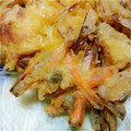 megu1122's cooksnap of when they made 薄衣のサクサクかき揚げ♪.
