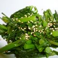 yomechann's cooksnap of when they made 梅昆布茶で簡単！春菊のおひたし.