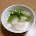 まくのうち's cooksnap of when they made ♪かぶの甘みを生かして～浅い甘酢漬け～♪.