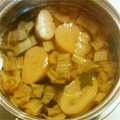 ゆっきぃ～'s cooksnap of when they made 簡単うまうま♪ちくわと白菜のすまし汁.