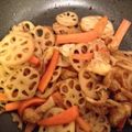 あんずきなこさん's cooksnap of when they made 油揚げとレンコンのきんぴら✿.