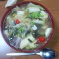 BOBUWO's cooksnap of when they made 残りごはんで簡単スープごはん☆.