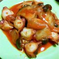 Riuk's cooksnap of when they made タコの韓国風炒め.