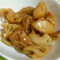 オレンジ紅茶's cooksnap of when they made レンコン＆鶏肉ピリ辛炒め.