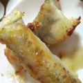 ともことね's cooksnap of when they made 餃子の皮でハムチー巻き★.