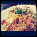 ysebachan's cooksnap of when they made ペッパーランチ風!?ベーコンチーズライス.