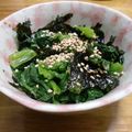 単！！'s cooksnap of when they made 韓国海苔和えほうれん草ナムル.
