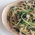 azsmile16's cooksnap of when they made ★常備菜アレンジ～きのこと水菜のパスタ★.