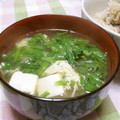 ともこキッチン's cooksnap of when they made 春菊と豆腐と卵のすまし汁.