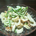 esuKEI's cooksnap of when they made ちくわのめんつゆマヨさらだ！.