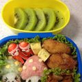 ａｒｕ☆ｋｉｔｉ's cooksnap of when they made キノコちゃん☆キャラ弁.