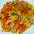 yuyu0823's cooksnap of when they made 豚肉とトマトのキムチ炒め.