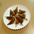 ピーナッツ子♪'s cooksnap of when they made 余った焼売の皮ｄｅ八つ橋もどき焼き♪.