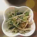 ゆりぽよん's cooksnap of when they made ゴマ香る☆ほうれん草とごぼうのからし和え.