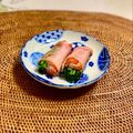 コムギ大好き's cooksnap of when they made お弁当にベーコンのほうれん草&カニカマ巻.