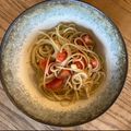 みるく茶's cooksnap of when they made トマト、モッツァレラ、バジルのフレッシュパスタ.