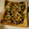 しろくまりん's cooksnap of when they made ＊間違いなくお好み焼きだ＊トースト.