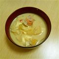 ピーナッツ子♪'s cooksnap of when they made 体も心もぽかぽか料亭風★粕汁.