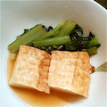 とーとも's cooksnap of when they made ◎小松菜と厚揚げの煮物◎.