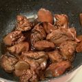 chou*'s cooksnap of when they made 酒の肴♪コクうま艶肌！鶏レバーワイン煮.