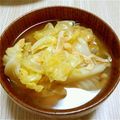 yuka119's cooksnap of when they made ＊キャベツたっぷりの味噌汁＊.