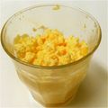 Fire-King's cooksnap of when they made ノンオイル✿レンジで炒りたまご.