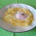 kururin18's cooksnap of when they made じゃがいもの巣ごもり目玉焼き.