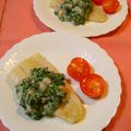 nekoland's cooksnap of when they made ☆舌平目のムニエル 法蓮草のソース仕立て.