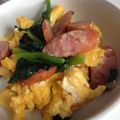 ヨシカ☆'s cooksnap of when they made ほうれん草とふんわり卵のチーズ炒め.