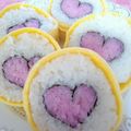 Fragaria１５'s cooksnap of when they made ハートの巻き寿司♡バレンタイン.