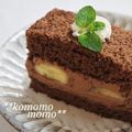 komomoもも's cooksnap of when they made ラムバナナのチョコレートケーキ.