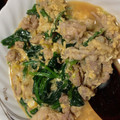 トレビアーノちひろ's cooksnap of when they made 豚肉とほうれん草の卵とじ.