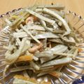 りすとクルミ's cooksnap of when they made レンジで簡単！ごぼうのサラダ.
