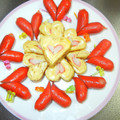 こうたのママちゃん's cooksnap of when they made お弁当に♡ハートのかわいいカニマヨ卵焼き.