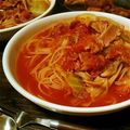 *いとし*'s cooksnap of when they made 春キャベツのトマトスープパスタ.