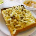 ポコバナナ's cooksnap of when they made ★　新玉ねぎのっけた和風トースト　★.