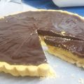 komomoten's cooksnap of when they made アーモンドヌガーを挟んだチョコタルト.
