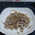 Araw's cooksnap of when they made 豚バラ肉とごぼうのさっぱり炒め.